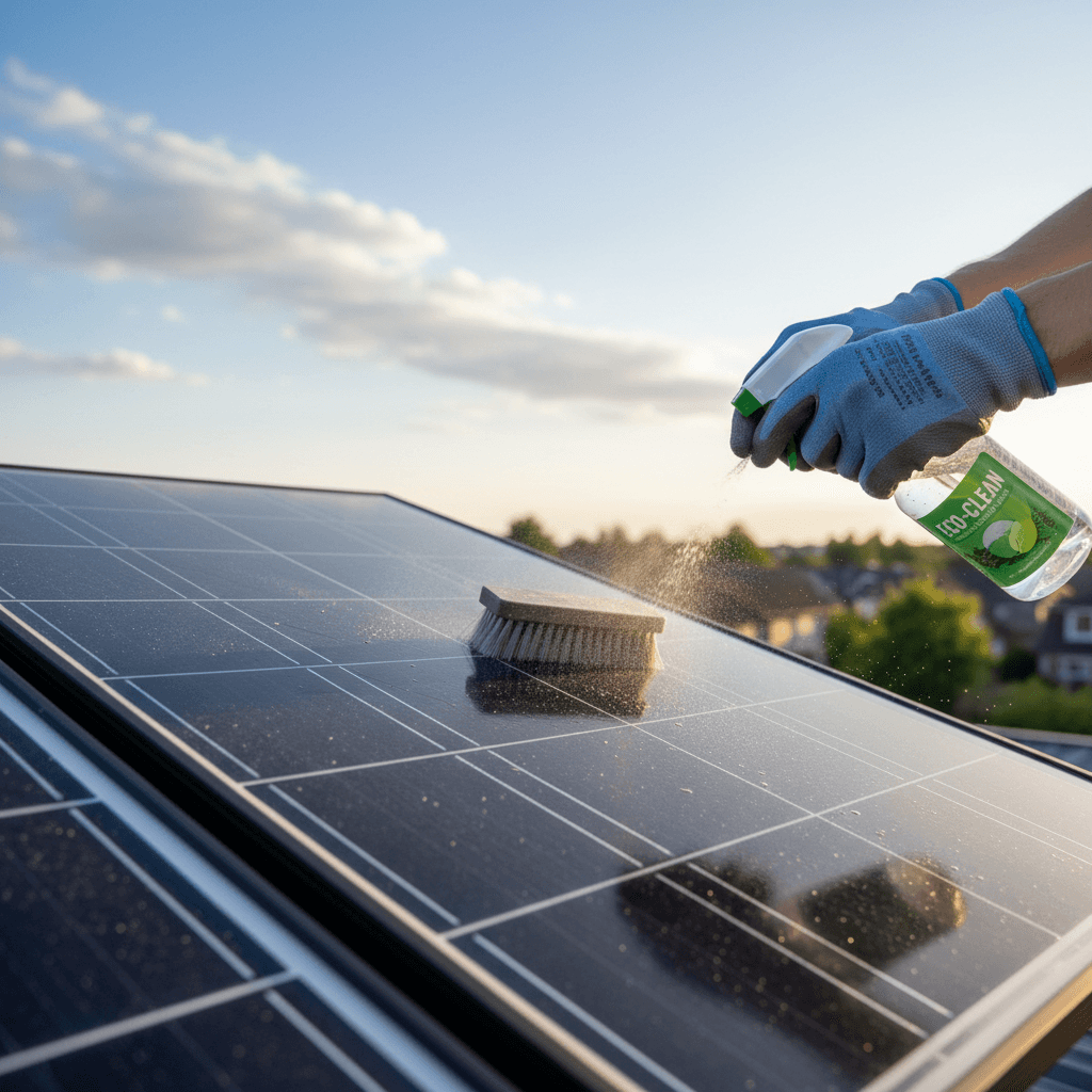 Solar panel cleaning service